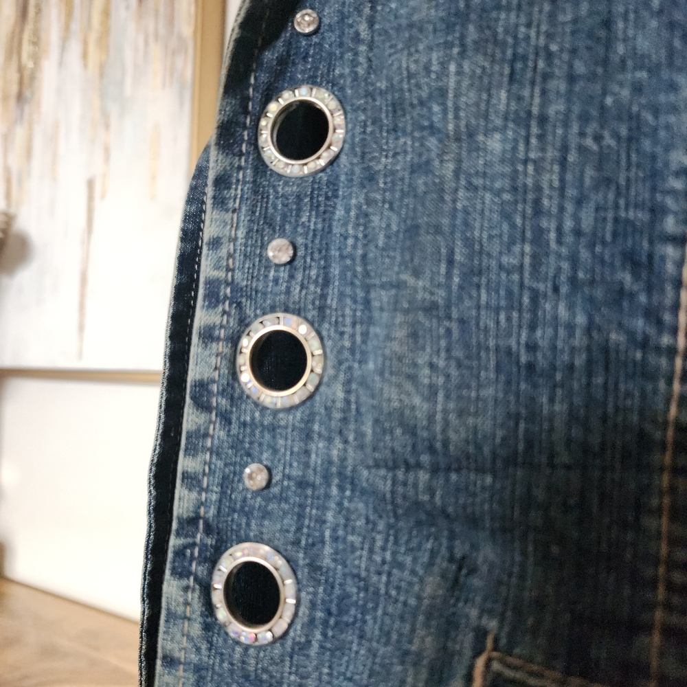 Ethyl Vintage Denim Vest View 3